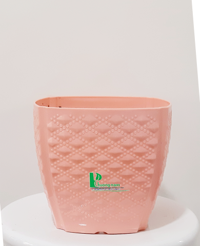 Chậu nhựa hồng 16x11x14 cm