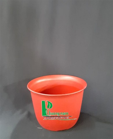 Chậu nhựa tròn 20 x 13 cm (đỏ)
