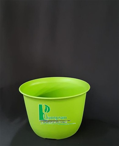 Chậu nhựa tròn 20 x 13 cm (xanh)